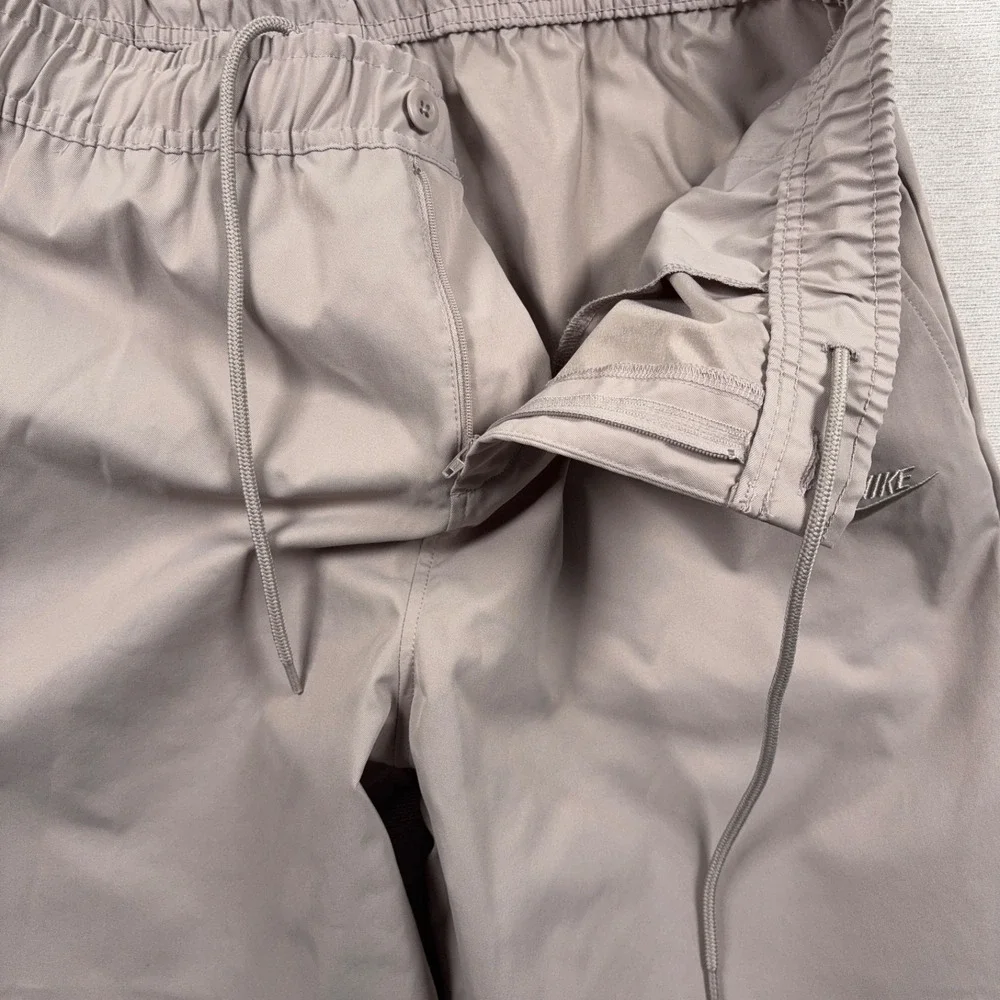 Nike Club Woven Tapered Pants Mens Size L College Gray Polyester Drawstring